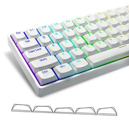 Combos Low Profile 117 Key Horizon White PBT Keycap Backlit Keycap for Gateron MX Mechanical Gamer Keyboard with Works US and UK Layout