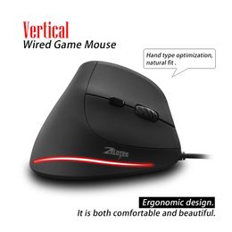 Mice T20 Mouse Wired Vertical Mouse Ergonomic Rechargeable 4 3200 DPI Optional Portable Gaming Mouse for Mac Laptop PC Computer