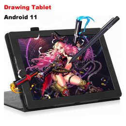 Tablets Standalone Drawing Tablet Pad with Andriod 11 No Computer Needed 10 Inch IPS HD Screen WiFi Bluetooth HDMI USBC for Student