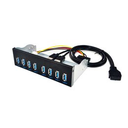 Hubs 8 Port USB Hub USB3 5.25 USB 3.0 Front Panel Splitters USB 3.0 Hub for PC USBHUB Multiple USB3.0 HUB Splitter Hubs for Computer