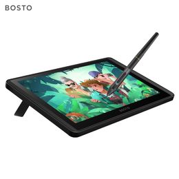 Tablets BOSTO 12HDA HIPS LCD Graphics Drawing Tablet Monitor 11.6 Inch Size 1366x768 Display 8192 Pressure Level Passive Technology