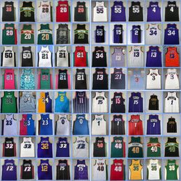 Basketball Stitched Jerseys Iverson Jokic Murray Porter Anthon Mutombo Erving Rose Pippen Rodman Bibby stojakovic Webber Williams Curry