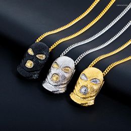 Anhänger Halsketten Europa und die Vereinigten Staaten handeln Hip Hop Anti-Terror-Kopfbedeckung Halskette Mode Persönlichkeit Maske Großhandel