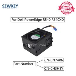 Pads SZWXZY Original CPU Fan N74R6 H3H8Y For DELL PowerEdge R540 R540XD Server Cooling Fan Assembly 0N74R6 0H3H8Y CN0N74R6 CN0H3H8Y