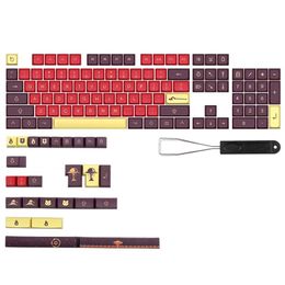 Accessories Thick PBT Keycap Dye Subbed 130 Keys Keycaps for Cherry MX Switches Mechanical Keyboard XDA Profile Explosion Theme