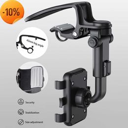 New Dashboard Car Phone Holder Sun Visor Stand 360 Degree Rotation GP Navigation Easy Clip Mount Bracket For Iphone Samsung Xiaomi