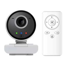 Webcams 2MP 1080P Wireless PTZ Motion Detection USB Camera With Remote Controller Webcam For Online Teaching Conference Video Meeting