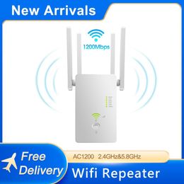 Routers TEROW Wifi Repeater AC1200 1200Mbps Mini Gigabit Wifi Router Dual Band 2.4GHz 5.8GHz Signal Extender Wireless AP/Repeater/Router