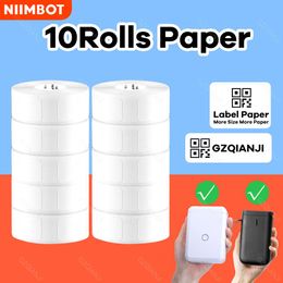 Printers Niimbot D11 Printing Label Tape D110 Waterproof AntiOil Price Label Pure Colour ScratchResistant Food Date Barcode Label Paper