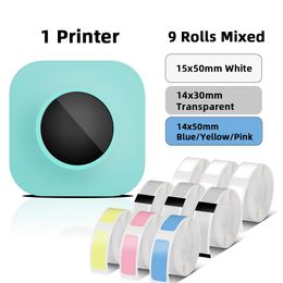 Printers Portable Label Printer Phomemo Q30S Mini Thermal Printer SelfAdhesive Label Sticker Wireless Connexion mini impresora portatil