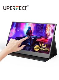 Monitors UPERFECT Portable Monitor 15.6" Full HD Laptop PC Display Dual USB C With Speaker For PS4/PS5 Xbox Nintendo Switch Raspberry Pi