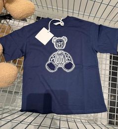 Pojkar flickor t-shirts sommar baby pojkar flickor tees med bokstäver tryckt tshirts mode andningsbara barnkläder storlek 100-150 hög kvalitet