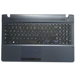 Frames FOR Samsung 270E5E 270E5V NP270E5E NP270E5V NP270E5J NP270E5G NP270E5U US English Laptop keyboard with palmrest upper cover
