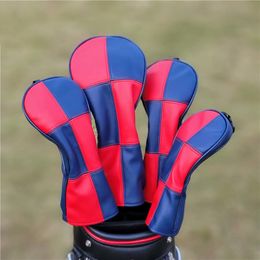 Club Heads Golf Wood Headcovers Head Cover for Driver Fairway Hybrid PU Leather Protector Covers 230526