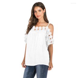 Women's Tanks European And American Women's Dress Polychromatic Condole Lace Sexy Pure Colour Jacket