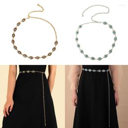 Belts Women Chain Belt Waist Western Turquoise Belly For Dress DXAA