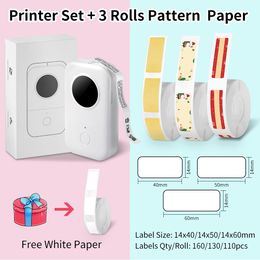 Printers Phomemo D30 Label Printer Wireless Mini Pocket Smartphone Label Maker Machine with Tape Thermal Printer Rechargeable Labeler