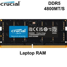 RAMs Crucial RAM DDR5 4800MHz 16GB 32GB CL40 Laptop Memory Original 8G 16G 32G SODIMM