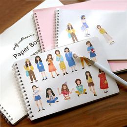 Double-Sided Sketchbook Tape Sticker Collection Coil Notebook Drawing Release Paper Creative Stickers Storage Book