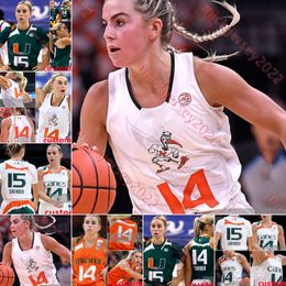 Haley Cavinder Miami Hurricanes Bayan Basketbol Jersey Kenza Salgues Moulayna Sidi Baba Hanna Cavinder Lola Pendande Destiny Harden Karla Erjavec Miami Forma