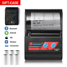 Printers Mini Portable Thermal Printer Wireless Receipt Printer 58mm Inkfree USB BT ESC/POS Windows Android PC Factura Impresora Termica