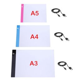 Tablets Elice A2 A3 A4 A5 ultra thin LED Drawing Digital Graphics Pad USB LED Light pad drawing tablet Electronic Art Painting