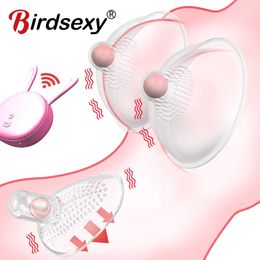 Clitoris Oral Sex Adult sex toys Breast Pump Enlargement Nipple Vibrator for Women