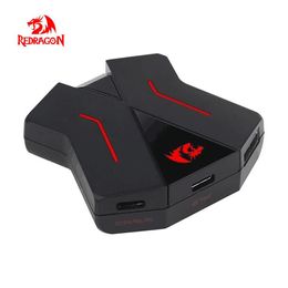 Combos Redragon GA200 keyboard and mouse converter Plug and Play for Xbox One/PS4/Switch game accessories support multiple platforms