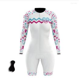 Racing Sets Breathable Quick Dry Short Sleeve Bike Triathlon Clothing Women Sport Custom Cycling Jerseys Set Jumpsuit