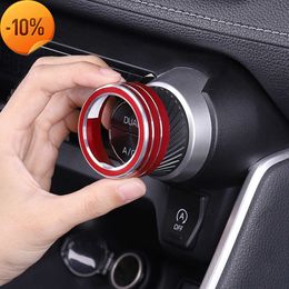 New 2Pcs Car AC Climate Control Knob Trim Button Cover for Toyota RAV4 2019 2020 2021 Auto Accessories Car AC Control Knob Cover