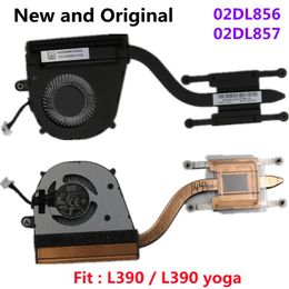 Pads New Original CPU Cooling Fan Heatsink Radiator Cooler For Lenovo Thinkpad L390 YOGA Laptop FRU 02DL856 02DL857