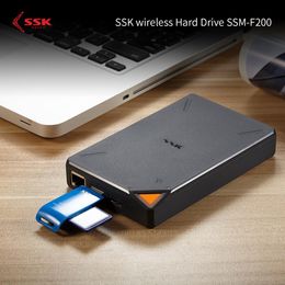 Drives SSK Personal Wireless External Hard Drive Hard Hisk Smart Hard Drive 1TB 2TB Cloud Storage 2.4GHz WiFi Remote Access HDD Case