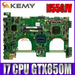 Motherboard Akemy N550JV Laptop motherboard for ASUS VivoBook N550JV N550JK N550JX original mainboard I74710HQ/4700HQ GTX850M4GB