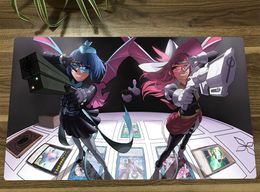 Rests YuGiOh Evil Twins Kisikil Lilla TCG Mat Trading Card Game Mat CCG Playmat Antislip Rubber Mouse Pad Table Desk Play Mat 60x35cm