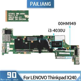 Motherboard PAILIANG Laptop motherboard For LENOVO Thinkpad X240 NMA091 00HM949 Mainboard Core SR1EN i34030U TESTED DDR3