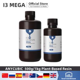 Scanning 3d Printer Resin Anycubic Plantbased Resin Low Odour Truly Ecofriendly Low Shrinkage 1KG Liquid Bottle 3d Printing Materials