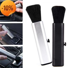 New Car Retractable Cleaning Brush Air Conditioner Computer Cleaning Brush Telescopic Keyboard Plastic Handle Wool Small Brush