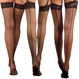 28% OFF Ribbon Factory Store Sexy lace transparent thighs upper body Cuban vintage seeking slender hot dipped fabric stockings with heels Medias