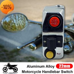 New 7/8" 12V Headlight Turn Signal Light Horn 3 in 1 Universal Auto ON/OFF Switch Motorcycle Scooter Dirt ATV Handlebar Switch