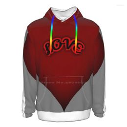 Men's Hoodies Love Img Sweatshirts 3D Printed Pullover Streetwear Hart Image