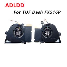 Pads Laptop Radiator Cooling Fans CPU GPU fan For ASUS TUF Dash F15 FX516 FX516P FX516PM FX516PC 13NR0760P02011 DC 12V