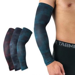 Knee Pads Sport Arm Warmers Non-Slip Cycling Sleeve Elastic Compression Anti-Sunburn Long Tennis Running Basketball Accessories