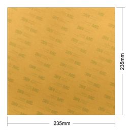 Scanning ENERGETIC PEI Ultem1000 Sheet 235 x 235mm 3D Printer Build Surface 0.2mm Thickness with 3M 468MP Adhesive for Ender3 Hot Bed