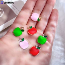 15pcs Enamel Charms Peach Apple Charms Pendants For Jewellery Making Findings Supplies DIY Handmade Earrinsg Bracelets Accessories