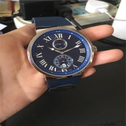 Male Watches blue rubber man watch mechanical Automatic style wristwatch 030259L
