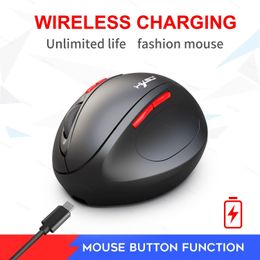 Mice 2.4G Wireless Mouse For Computer office 7Button Ergonomic Design Rechargeable Vertical Mouse healthy 2400 Dpi long battery life