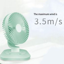 Gadgets 3000mAh USB Rechargeable 120 Degree Oscillation Desk Fan 3 Gear Shaking Head Fan for Home Office Dormitory Outdoor A10 21