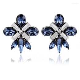 Stud Earrings LUBOV Arrival Fashion Earring For Women Metal Alloy Floral Acrylic Stone Piercing Christmas Gift Girls