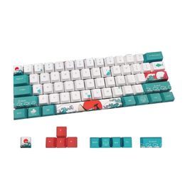 Accessories 71 Keys Keycaps Set Suitable For GK61/GK64/RK61/Anne/GH60 /ALT61 Mechanical Keyboards