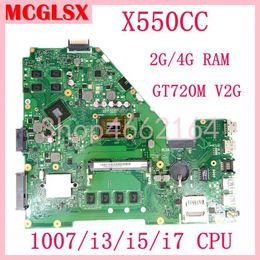 Motherboard X550CC 1007/i3/i5/i7 CPU 2G/4G RAM GT720M2G GPU Laptop Motherboard For ASUS Y581C X550C X552C R510CC X550CC Notebook Mainboard